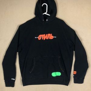 Heron Preston Spray Paint Graffiti Graphic‎ CTNMB Pullover Hoodie Men’s size L